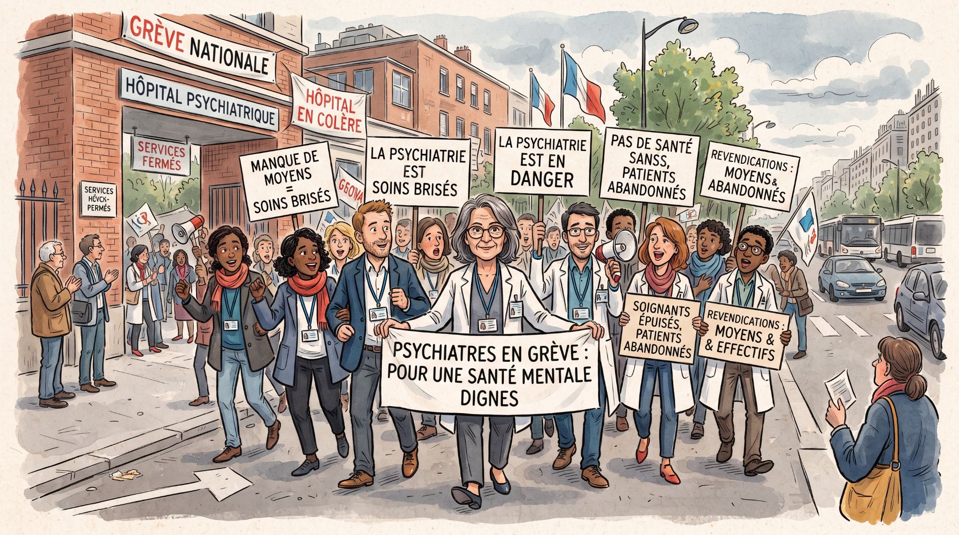psychiatres en grève