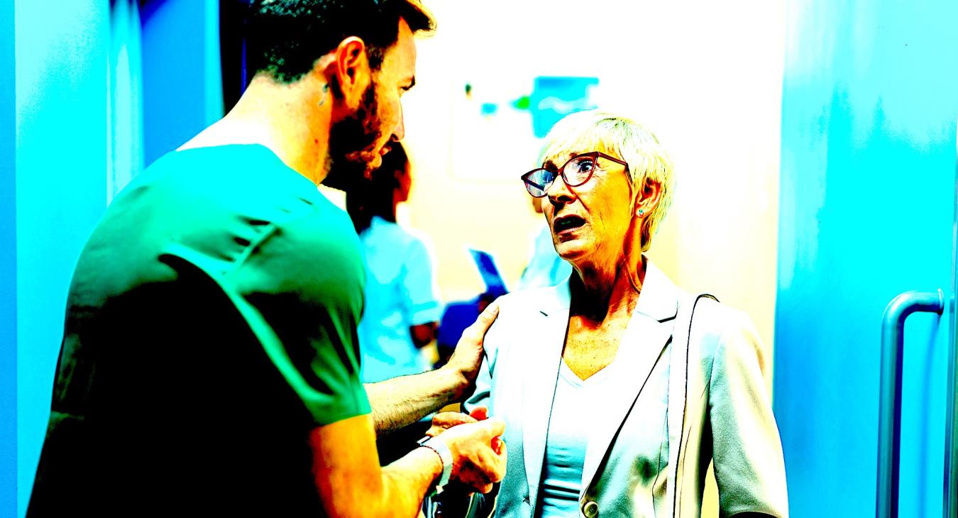Infirmiers et patients en colère 